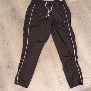 Gymshark Army Green Joggers with White Accents